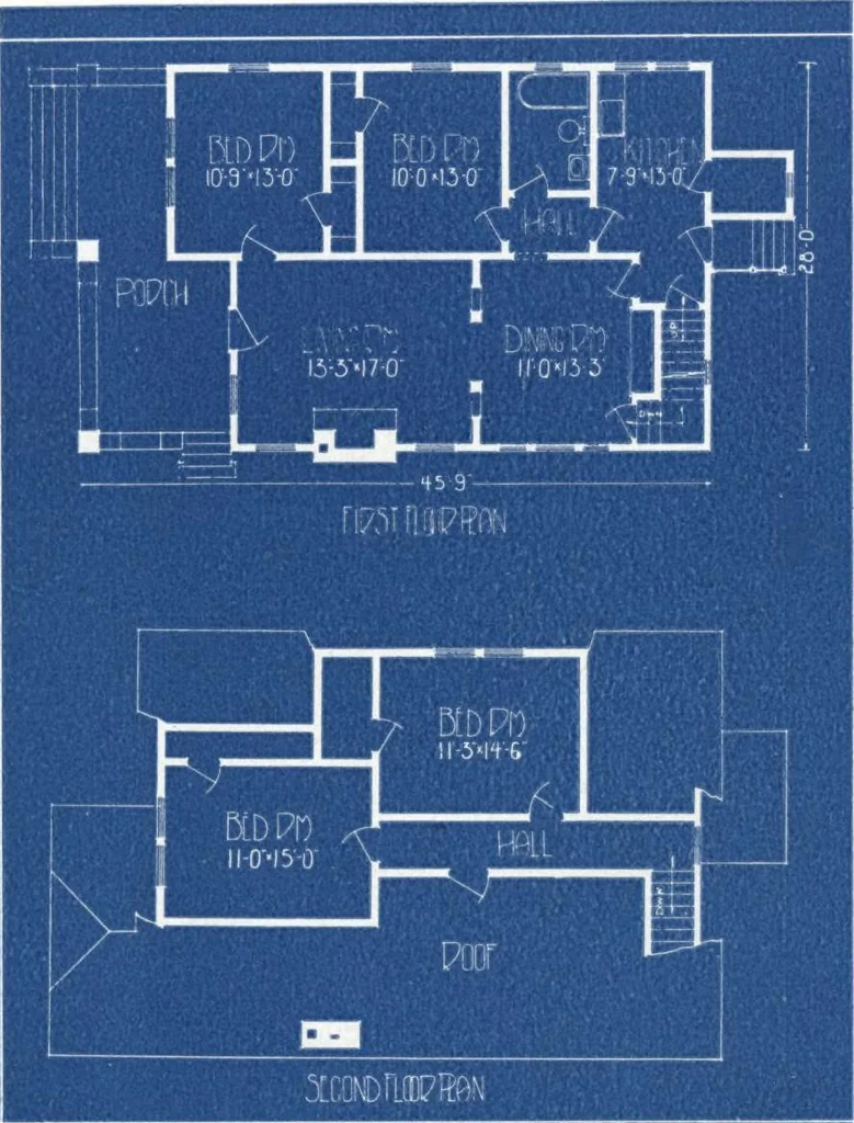 An illustration from Architectural economy, vol. 1, 1920, leaf 49