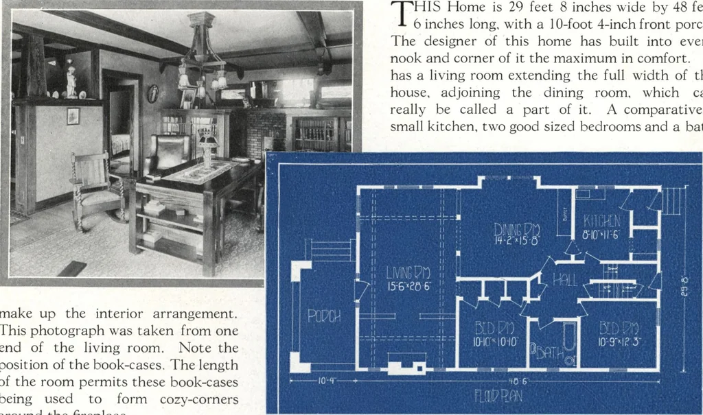 An illustration from Architectural economy, vol. 1, 1920, leaf 50
