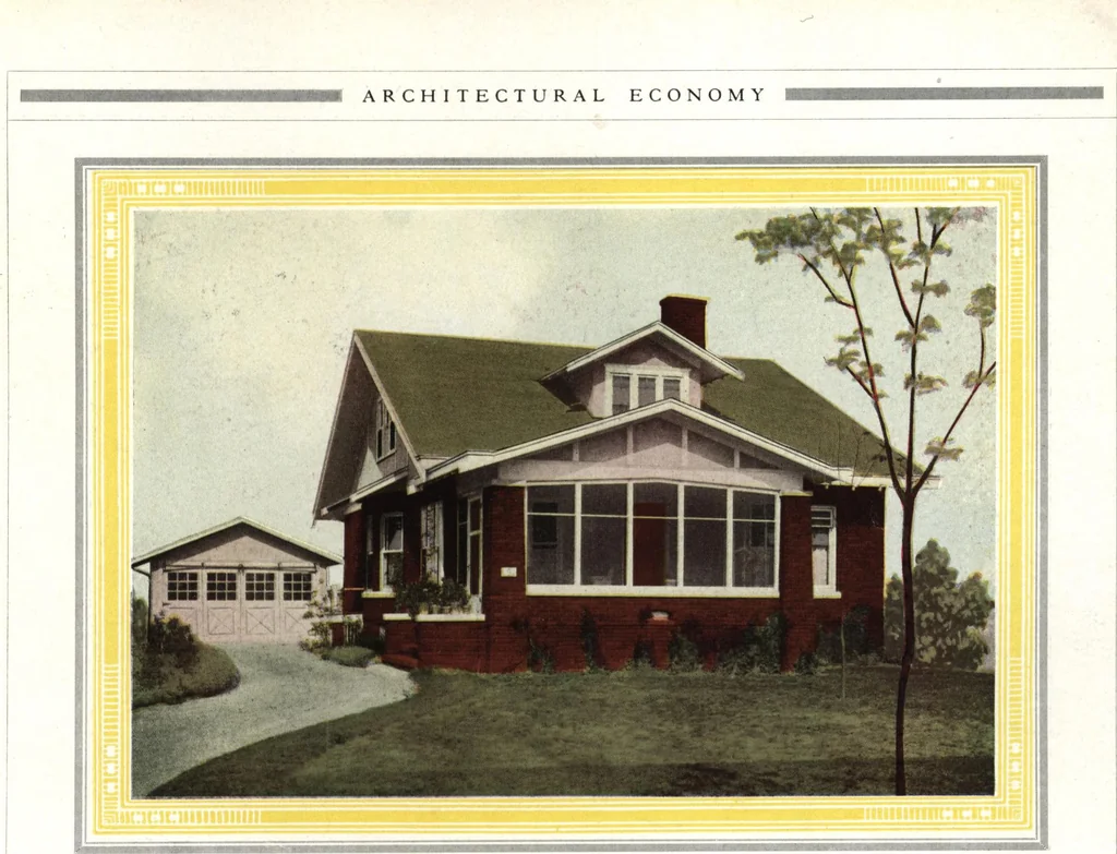 An illustration from Architectural economy, vol. 1, 1920, leaf 52