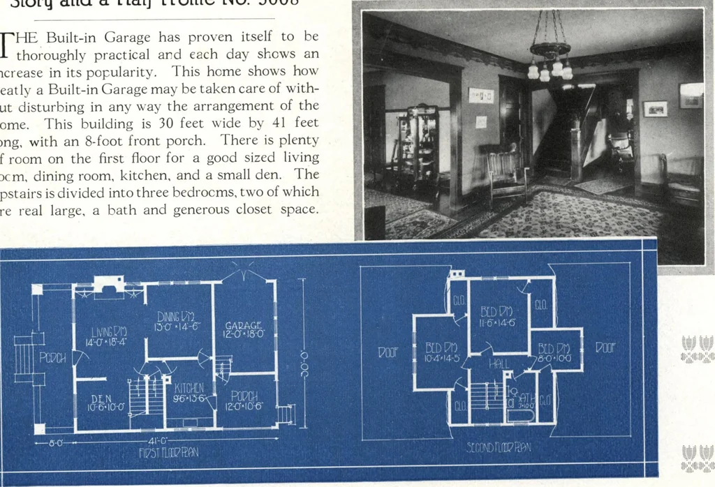 An illustration from Architectural economy, vol. 1, 1920, leaf 55