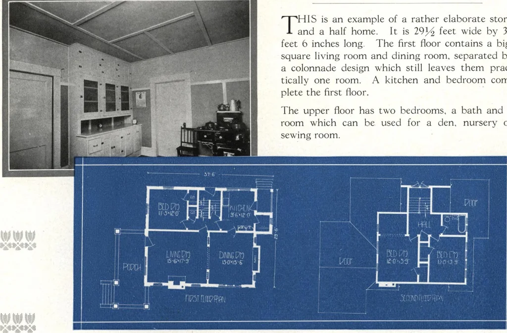 An illustration from Architectural economy, vol. 1, 1920, leaf 56