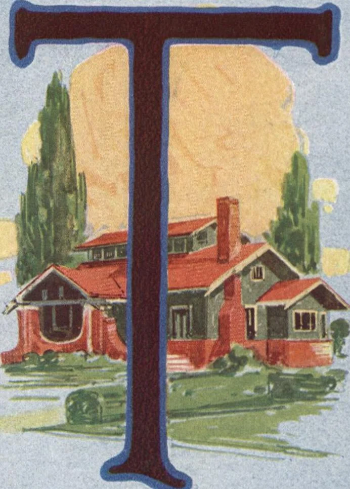 An illustration from Architectural economy, vol. 1, 1920, leaf 6