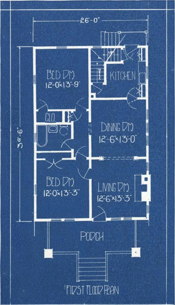 An illustration from Architectural economy, vol. 1, 1920, leaf 63