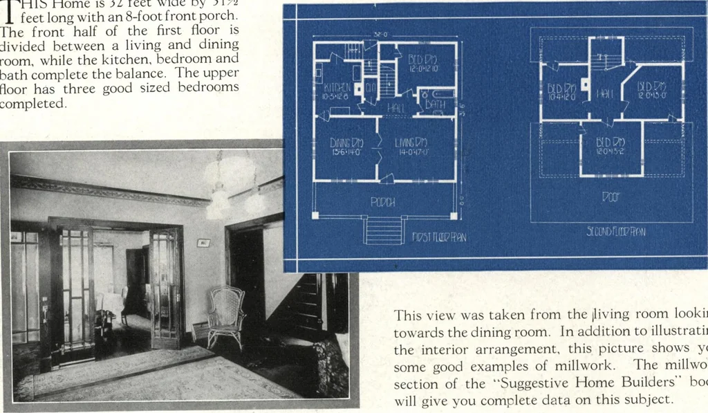 An illustration from Architectural economy, vol. 1, 1920, leaf 65