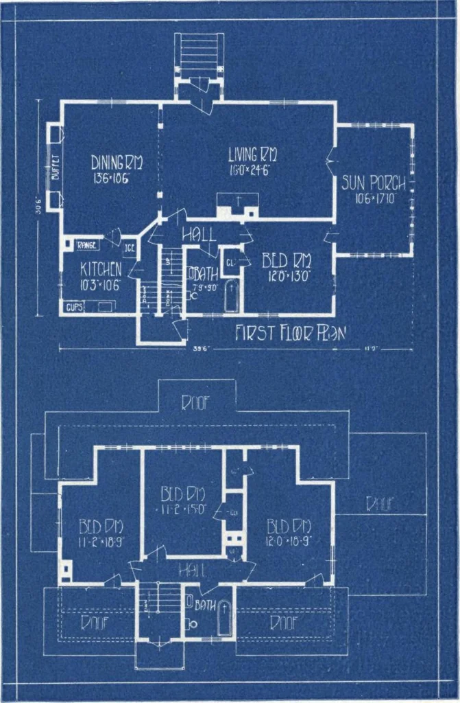 An illustration from Architectural economy, vol. 1, 1920, leaf 66