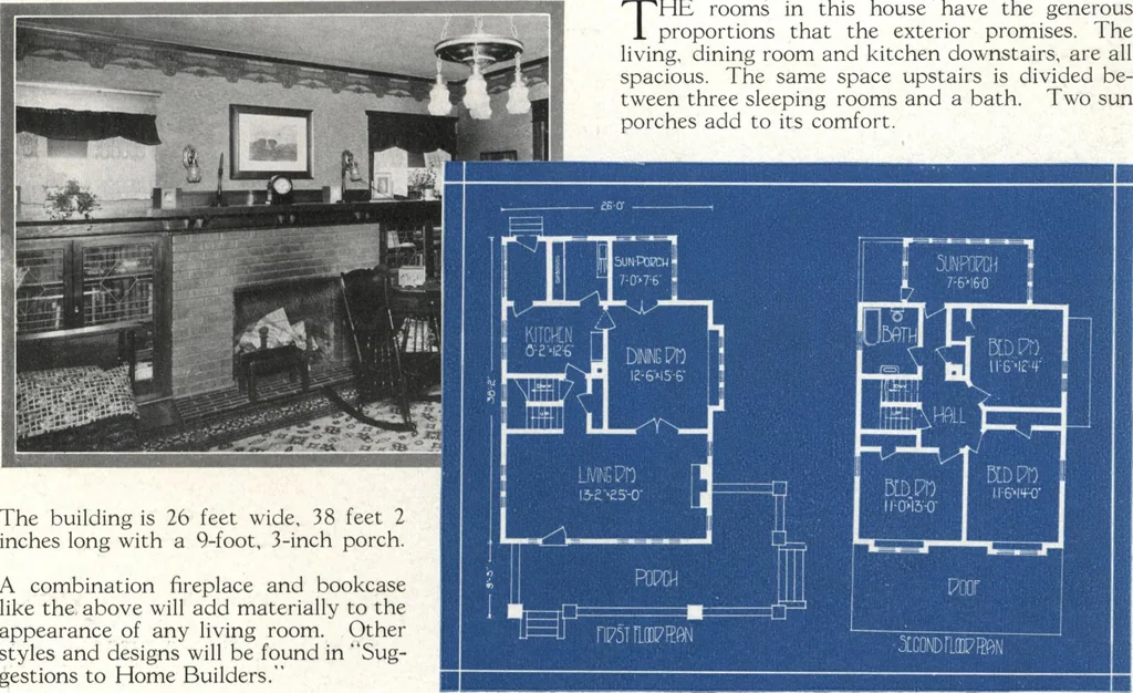 An illustration from Architectural economy, vol. 1, 1920, leaf 68