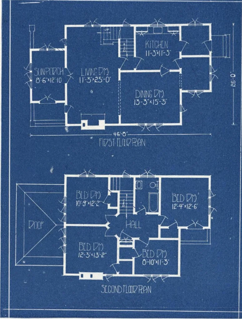 An illustration from Architectural economy, vol. 1, 1920, leaf 70