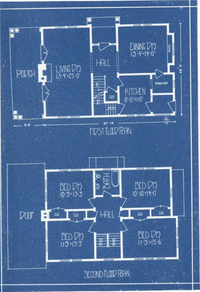 An illustration from Architectural economy, vol. 1, 1920, leaf 71