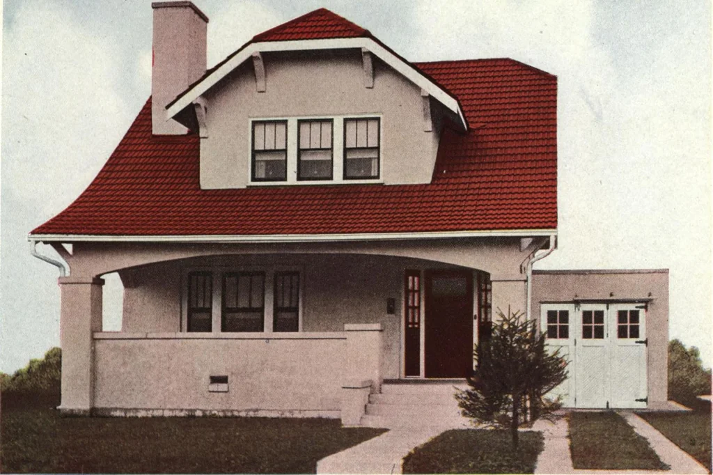 An illustration from Architectural economy, vol. 1, 1920, leaf 72
