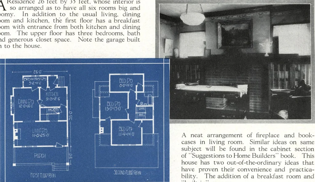 An illustration from Architectural economy, vol. 1, 1920, leaf 72