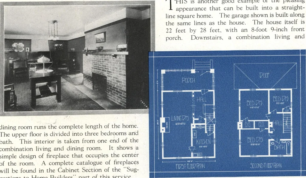 An illustration from Architectural economy, vol. 1, 1920, leaf 76