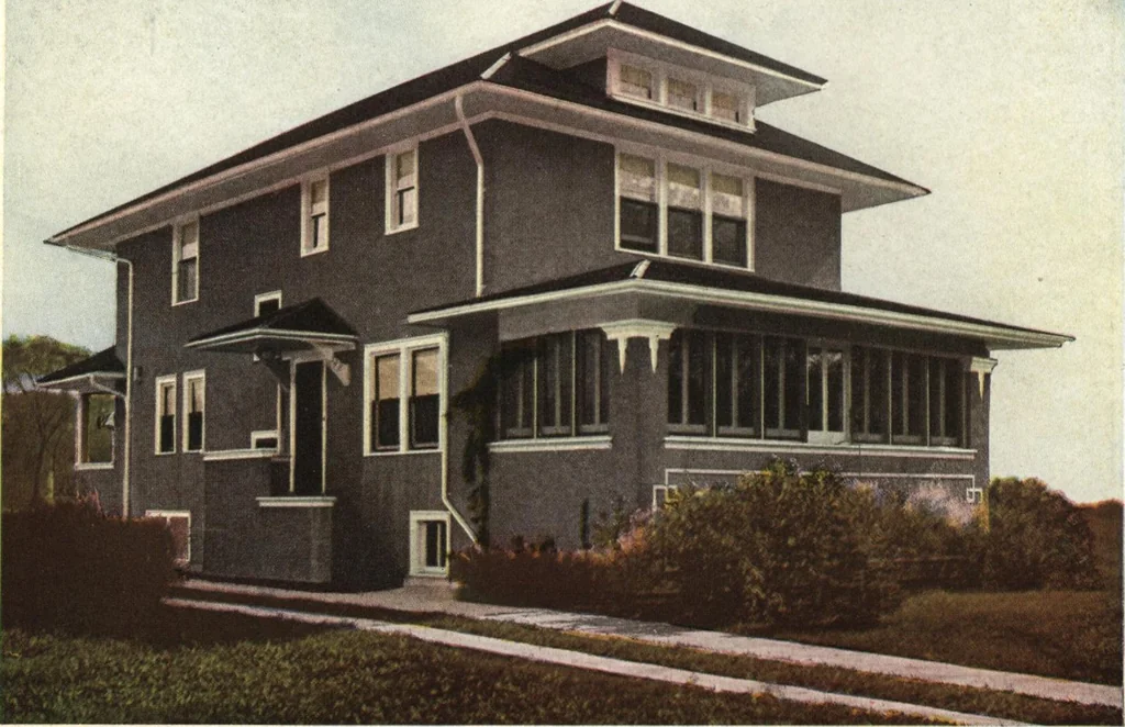 An illustration from Architectural economy, vol. 1, 1920, leaf 77