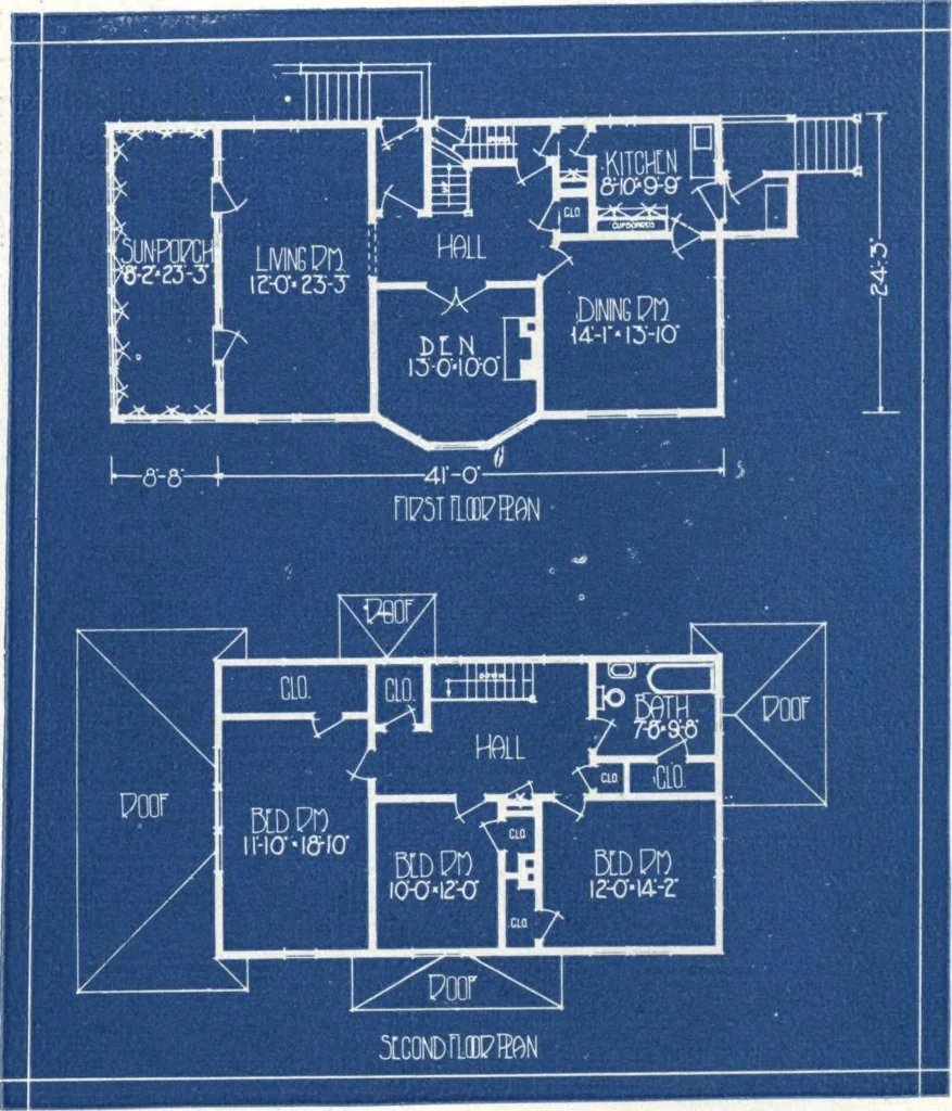 An illustration from Architectural economy, vol. 1, 1920, leaf 77