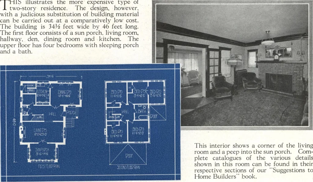 An illustration from Architectural economy, vol. 1, 1920, leaf 78