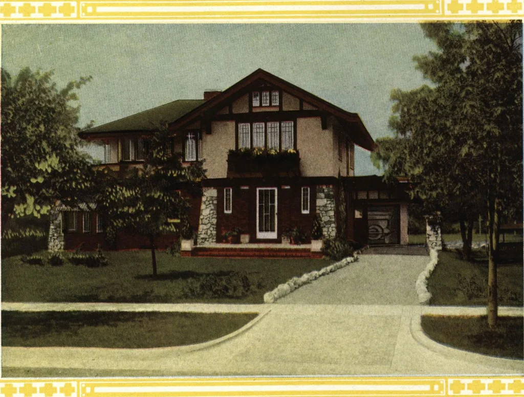 An illustration from Architectural economy, vol. 1, 1920, leaf 85