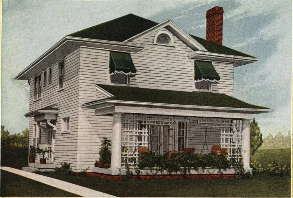 An illustration from Architectural economy, vol. 1, 1920, leaf 86
