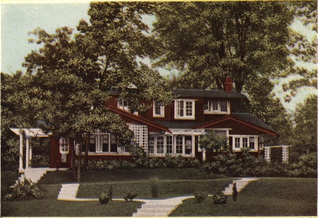 An illustration from Architectural economy, vol. 1, 1920, leaf 91