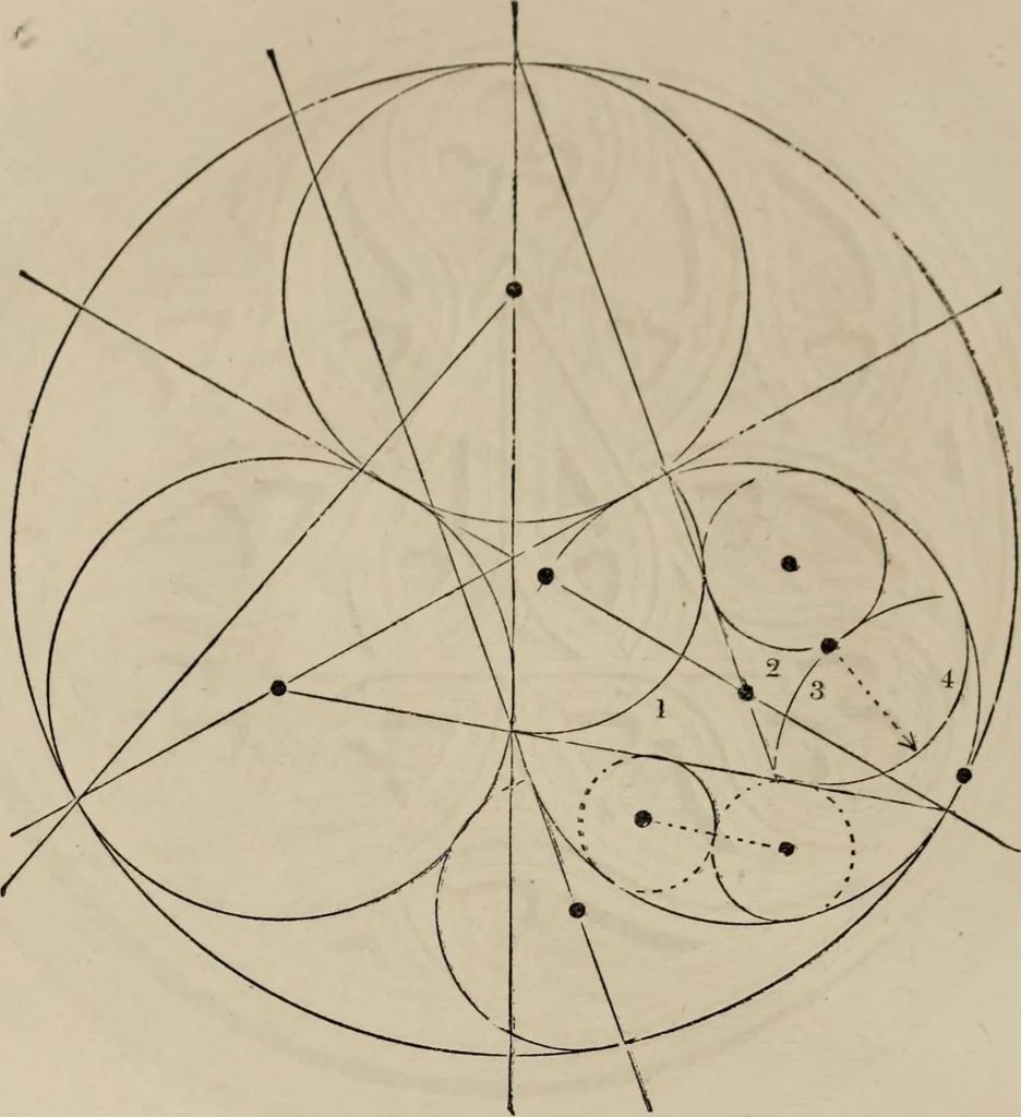 An illustration from The power of form applied to geometric tracery : one hundred designs and their foundations resulting from one diagram, 1851, leaf 101