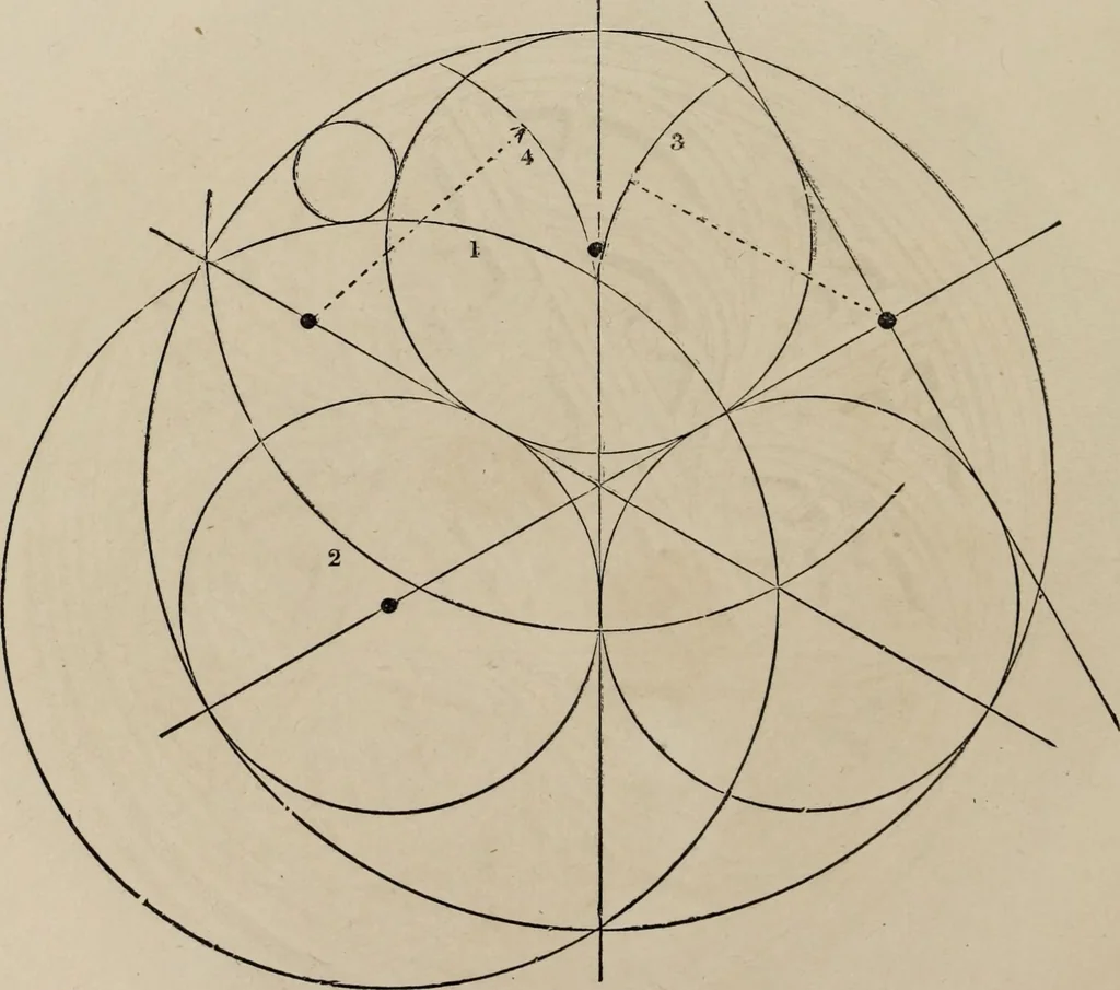 An illustration from The power of form applied to geometric tracery : one hundred designs and their foundations resulting from one diagram, 1851, leaf 101
