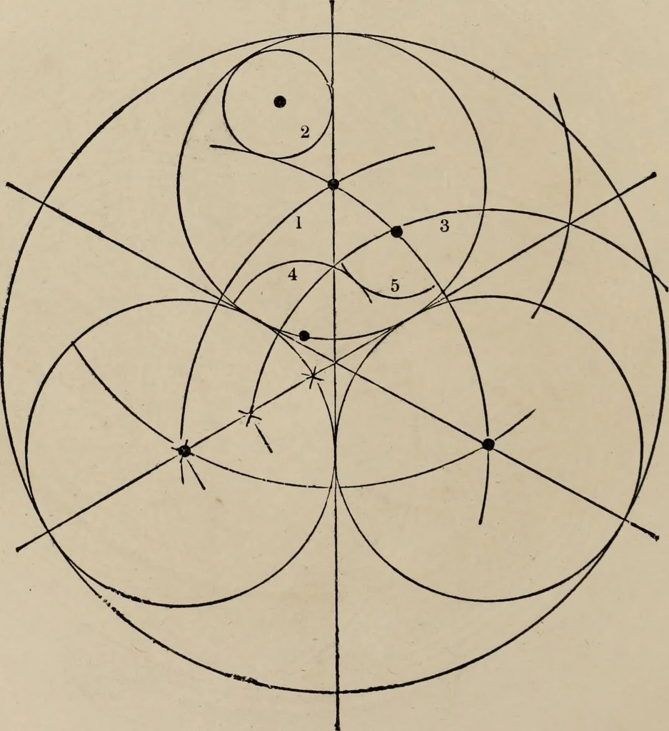 An illustration from The power of form applied to geometric tracery : one hundred designs and their foundations resulting from one diagram, 1851, leaf 103