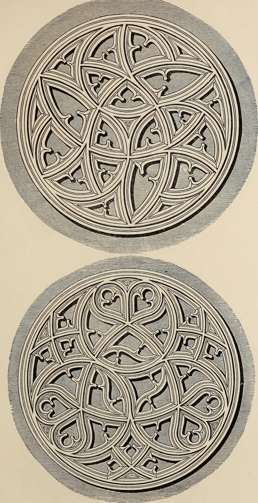 An illustration from The power of form applied to geometric tracery : one hundred designs and their foundations resulting from one diagram, 1851, leaf 104