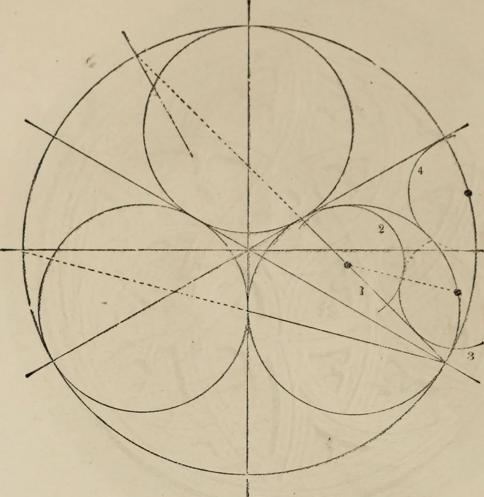 An illustration from The power of form applied to geometric tracery : one hundred designs and their foundations resulting from one diagram, 1851, leaf 105