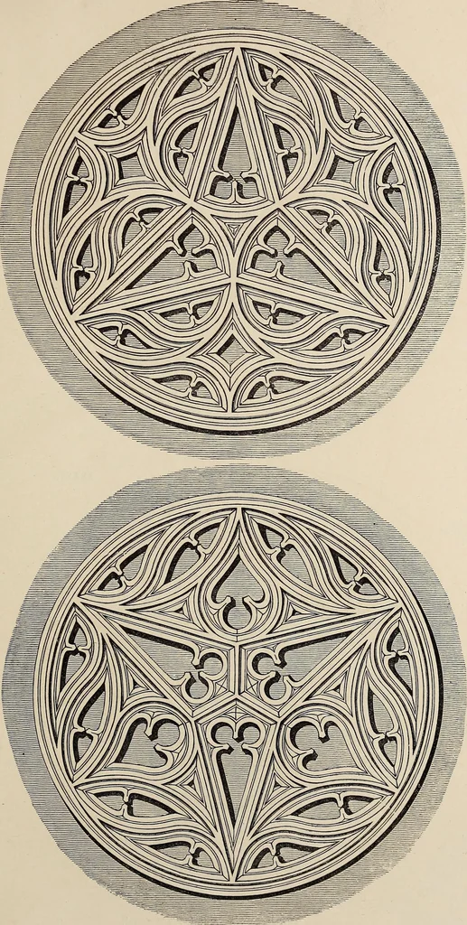 An illustration from The power of form applied to geometric tracery : one hundred designs and their foundations resulting from one diagram, 1851, leaf 106