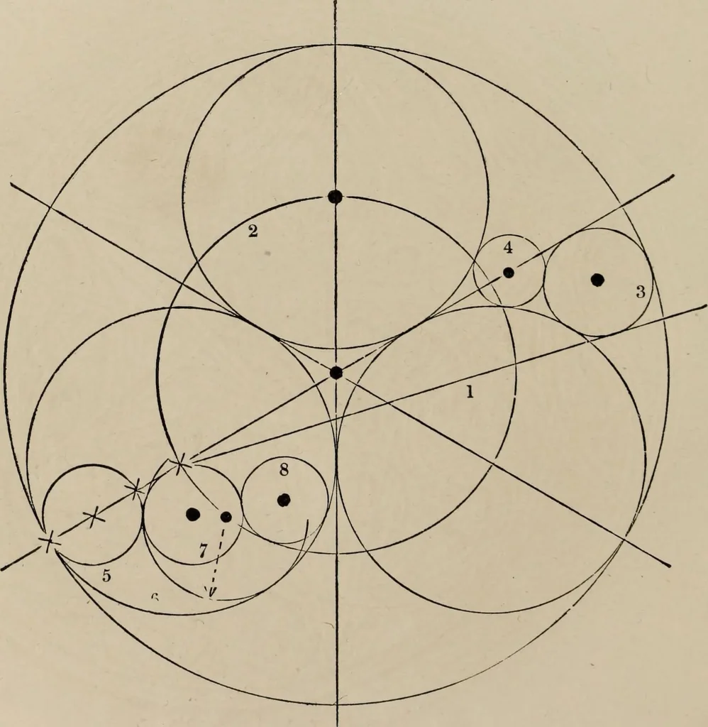 An illustration from The power of form applied to geometric tracery : one hundred designs and their foundations resulting from one diagram, 1851, leaf 107
