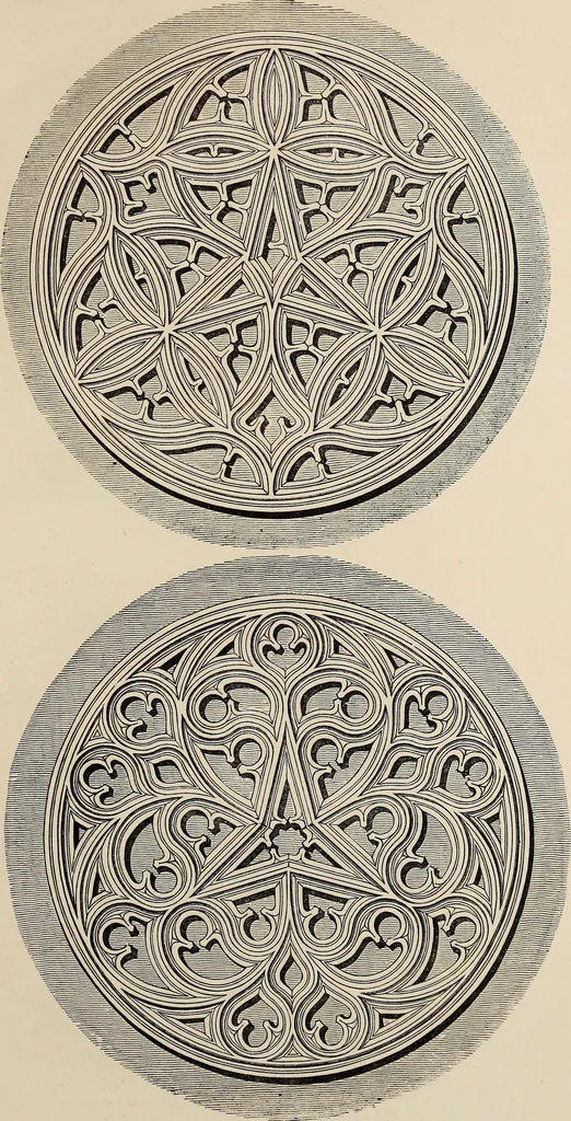 An illustration from The power of form applied to geometric tracery : one hundred designs and their foundations resulting from one diagram, 1851, leaf 108