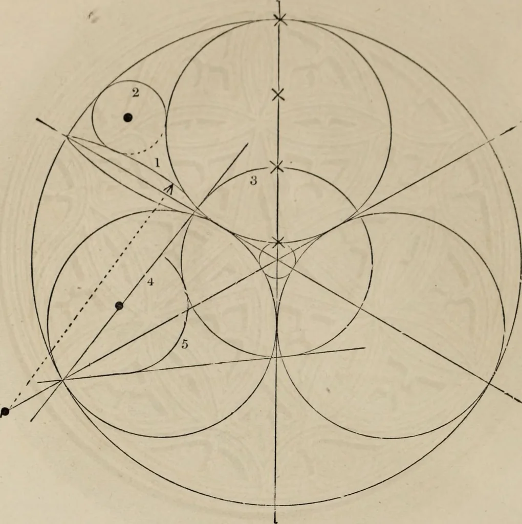 An illustration from The power of form applied to geometric tracery : one hundred designs and their foundations resulting from one diagram, 1851, leaf 109
