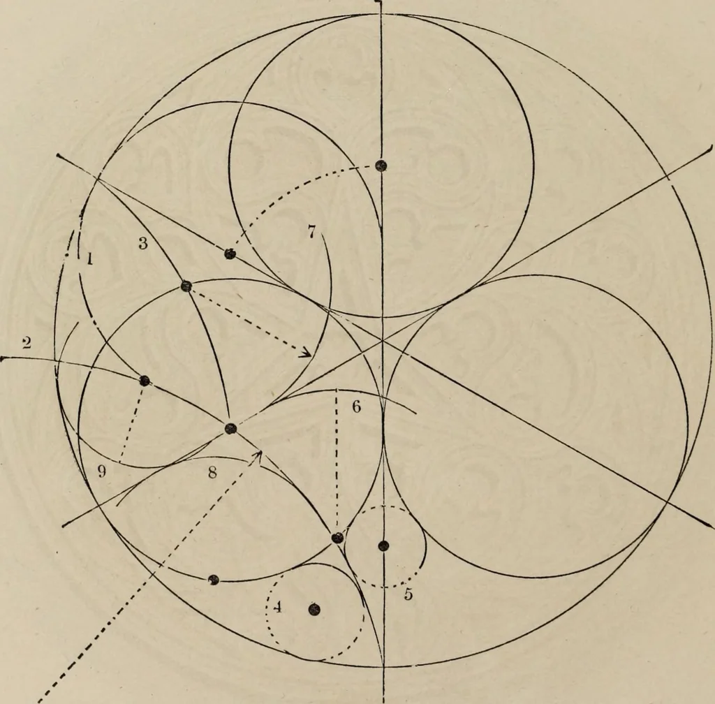 An illustration from The power of form applied to geometric tracery : one hundred designs and their foundations resulting from one diagram, 1851, leaf 109