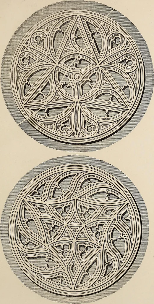 An illustration from The power of form applied to geometric tracery : one hundred designs and their foundations resulting from one diagram, 1851, leaf 110