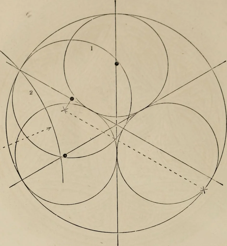 An illustration from The power of form applied to geometric tracery : one hundred designs and their foundations resulting from one diagram, 1851, leaf 111