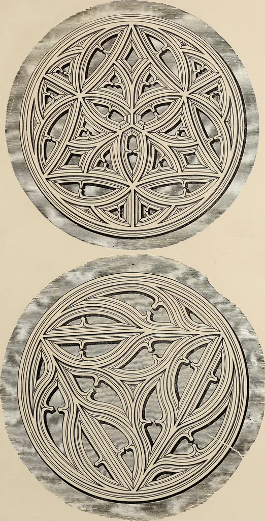 An illustration from The power of form applied to geometric tracery : one hundred designs and their foundations resulting from one diagram, 1851, leaf 112