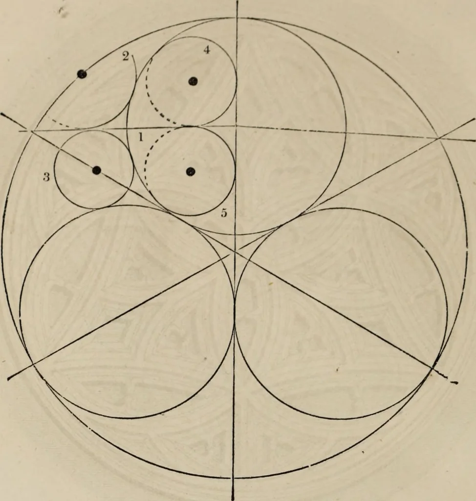 An illustration from The power of form applied to geometric tracery : one hundred designs and their foundations resulting from one diagram, 1851, leaf 113