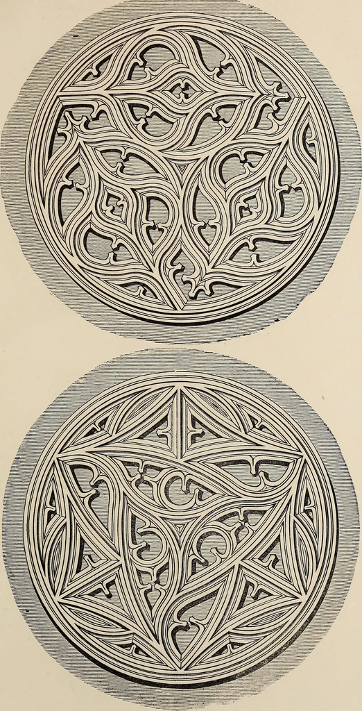 An illustration from The power of form applied to geometric tracery : one hundred designs and their foundations resulting from one diagram, 1851, leaf 116