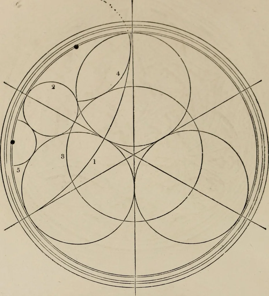 An illustration from The power of form applied to geometric tracery : one hundred designs and their foundations resulting from one diagram, 1851, leaf 119