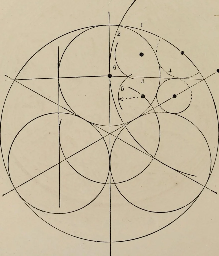 An illustration from The power of form applied to geometric tracery : one hundred designs and their foundations resulting from one diagram, 1851, leaf 119
