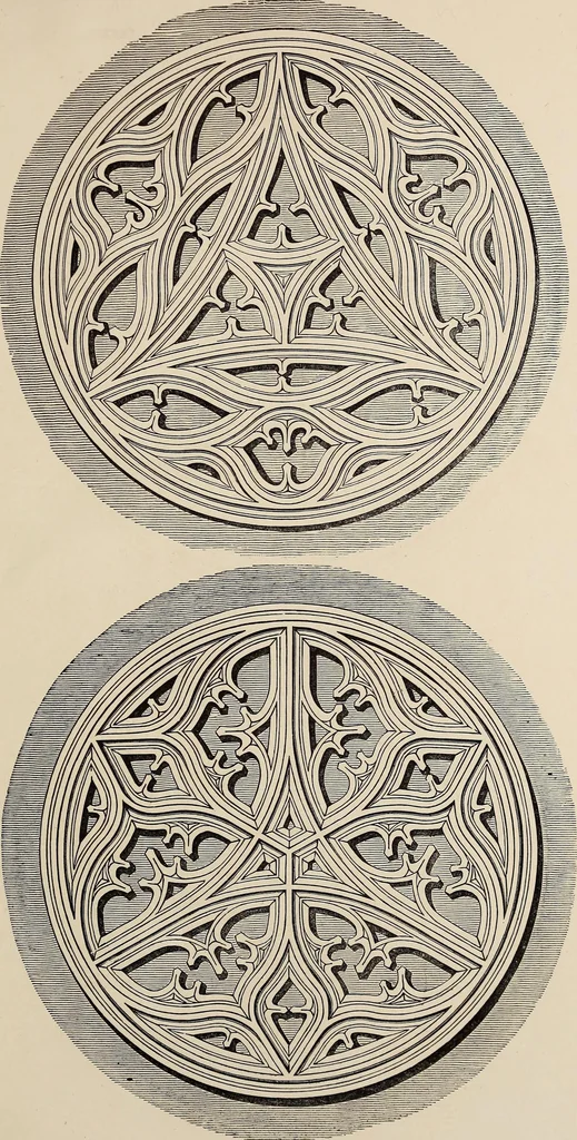 An illustration from The power of form applied to geometric tracery : one hundred designs and their foundations resulting from one diagram, 1851, leaf 120