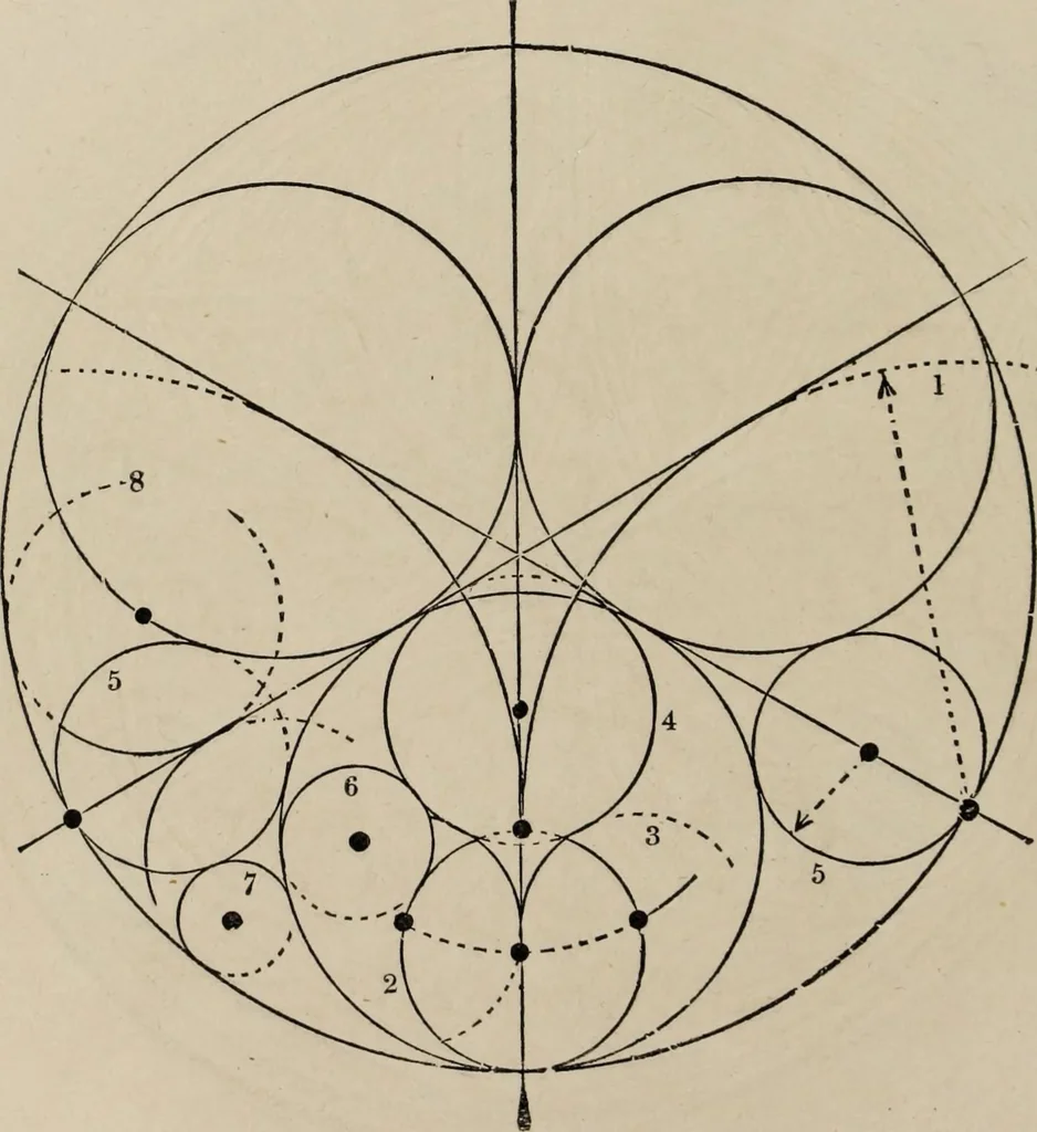 An illustration from The power of form applied to geometric tracery : one hundred designs and their foundations resulting from one diagram, 1851, leaf 121