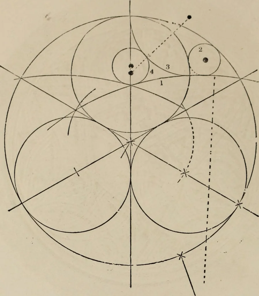 An illustration from The power of form applied to geometric tracery : one hundred designs and their foundations resulting from one diagram, 1851, leaf 123