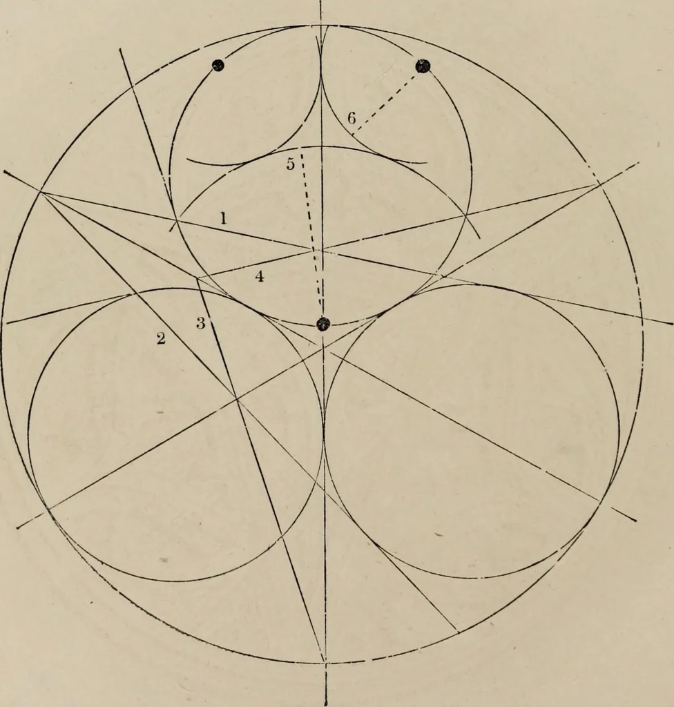 An illustration from The power of form applied to geometric tracery : one hundred designs and their foundations resulting from one diagram, 1851, leaf 123