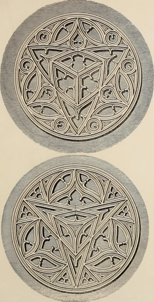 An illustration from The power of form applied to geometric tracery : one hundred designs and their foundations resulting from one diagram, 1851, leaf 124