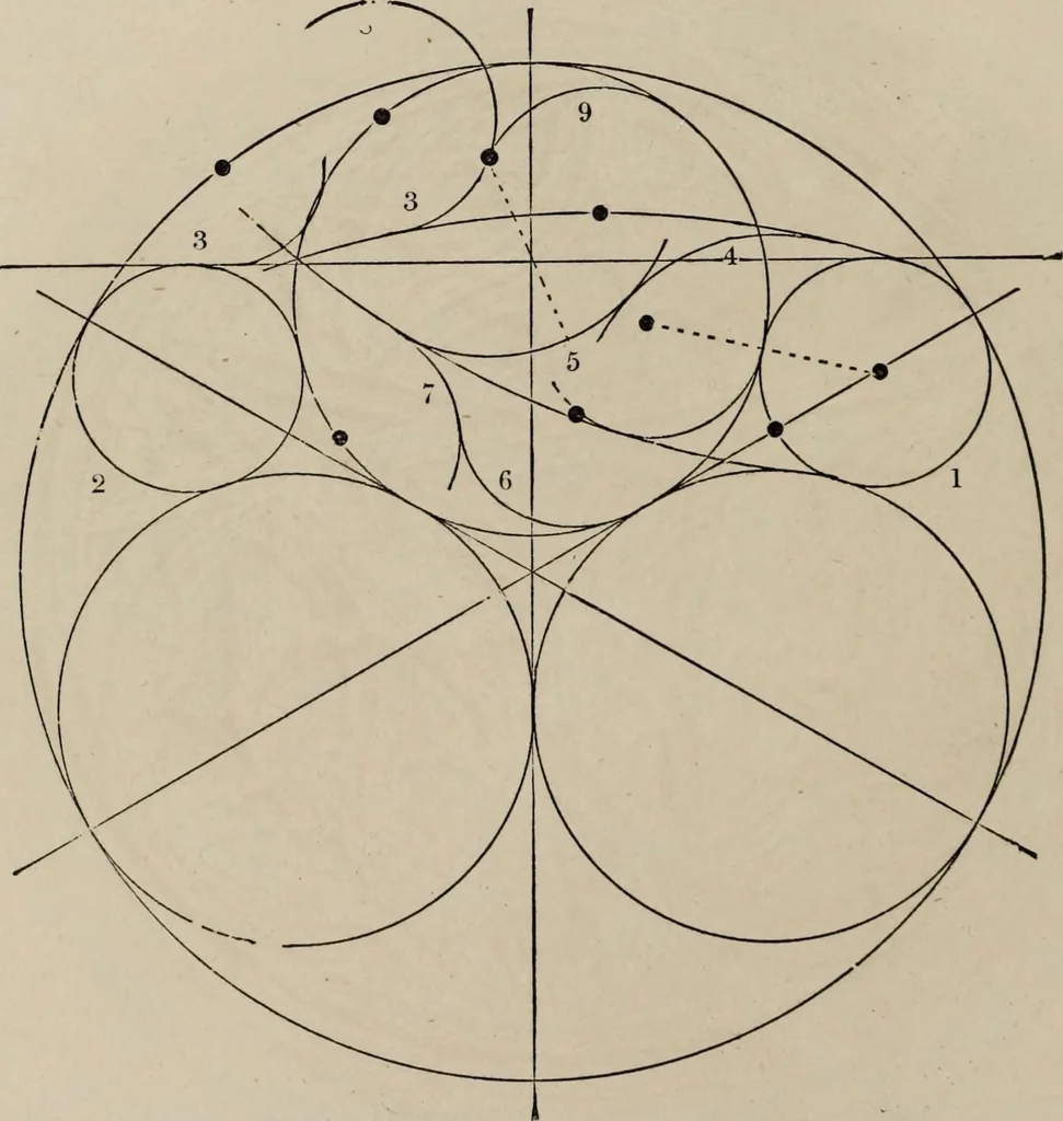 An illustration from The power of form applied to geometric tracery : one hundred designs and their foundations resulting from one diagram, 1851, leaf 125