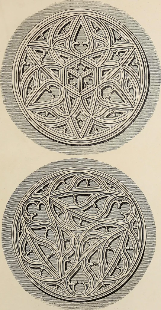 An illustration from The power of form applied to geometric tracery : one hundred designs and their foundations resulting from one diagram, 1851, leaf 126