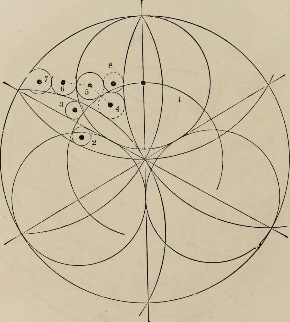 An illustration from The power of form applied to geometric tracery : one hundred designs and their foundations resulting from one diagram, 1851, leaf 127