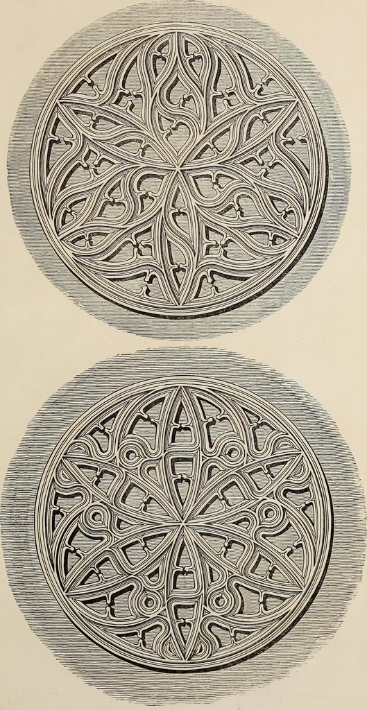 An illustration from The power of form applied to geometric tracery : one hundred designs and their foundations resulting from one diagram, 1851, leaf 128