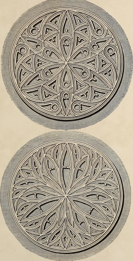 An illustration from The power of form applied to geometric tracery : one hundred designs and their foundations resulting from one diagram, 1851, leaf 130