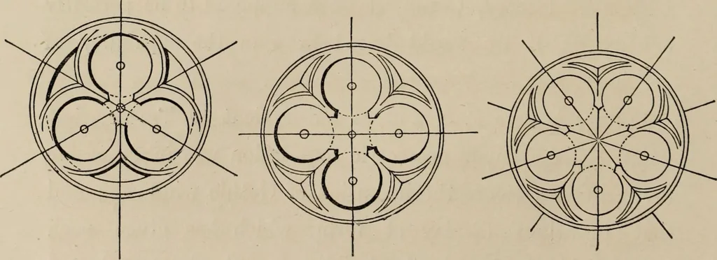 An illustration from The power of form applied to geometric tracery : one hundred designs and their foundations resulting from one diagram, 1851, leaf 23
