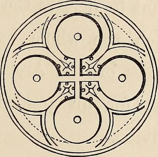 An illustration from The power of form applied to geometric tracery : one hundred designs and their foundations resulting from one diagram, 1851, leaf 24